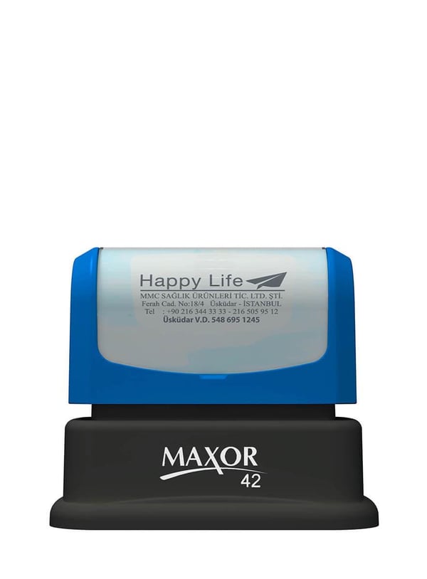 Maxor K-42 28x43 Flash Sistem Kendinden Mürekkepli Kaşe Teknobutik.com'da
