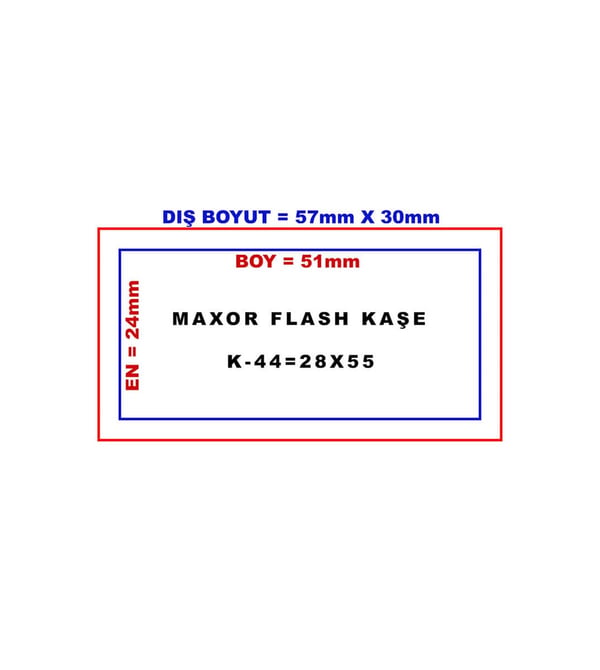 Maxor K-44 28x55 Kendinden Mürekkepli Kaşe Teknobutik.com'da