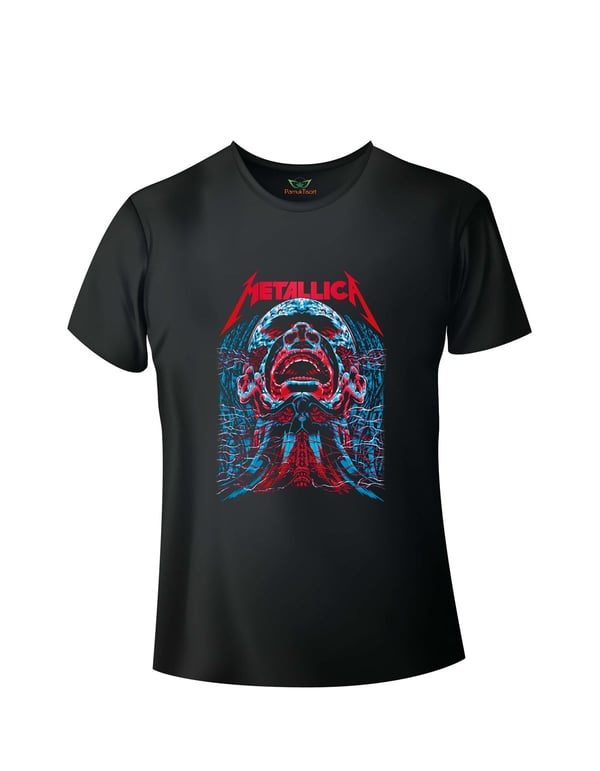 Metalika3 Baskılı Basic Tshirt