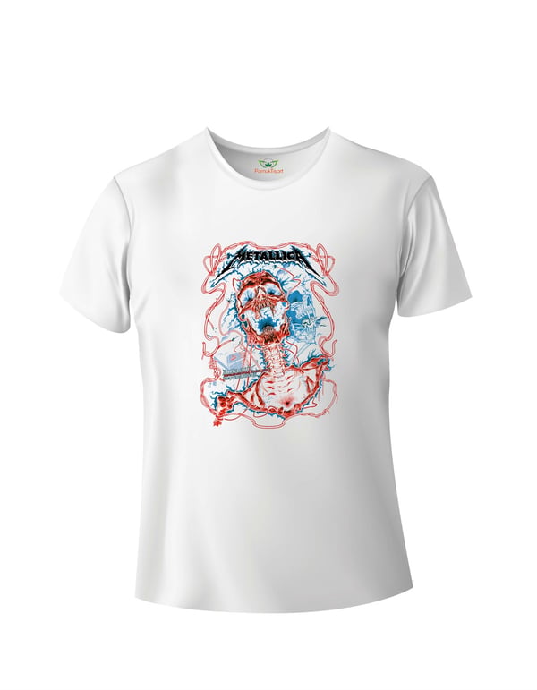 Metalika4 Baskılı Basic Tshirt