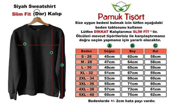 Model Kadın 3 Baskılı Slim Fit Siyah Sweatshirt
