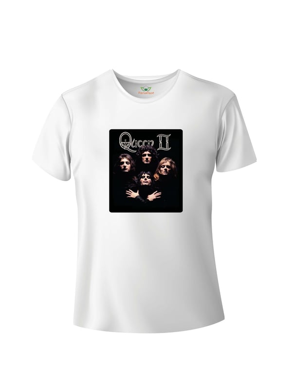 MüzikQuen Baskılı Basic Tshirt