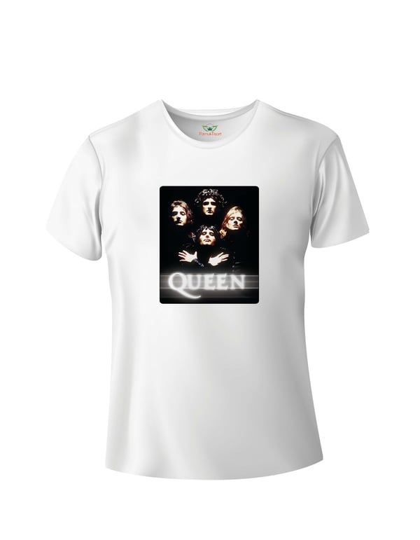 MüzikQuen Baskılı Basic Tshirt