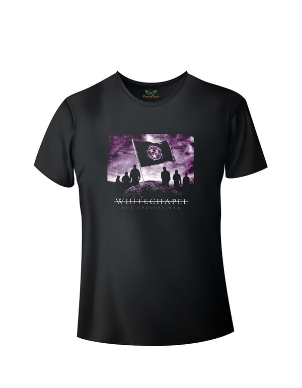 MüzikWht-chpl Baskılı Basik Tshirt