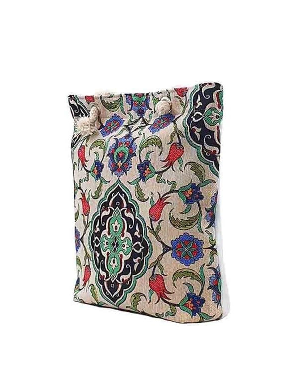 Osmanlı Çiçek Desenli Goblen Dokuma Heybe Çanta