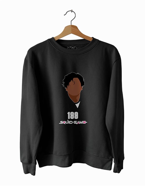 Oyuncu 199 S-Quid- G-ame-  Basklı Slim Fit Pamuk Sweatshirt