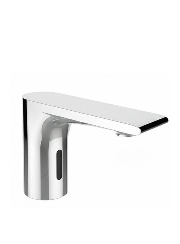 Plüto Çift Su Girişli Fotoselli Pilli Elektrikli Lavabo Bataryası Teknobutik.com'da