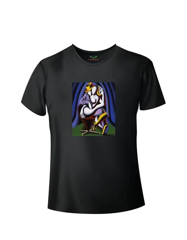 Sahne Baskılı Basic Tshirt