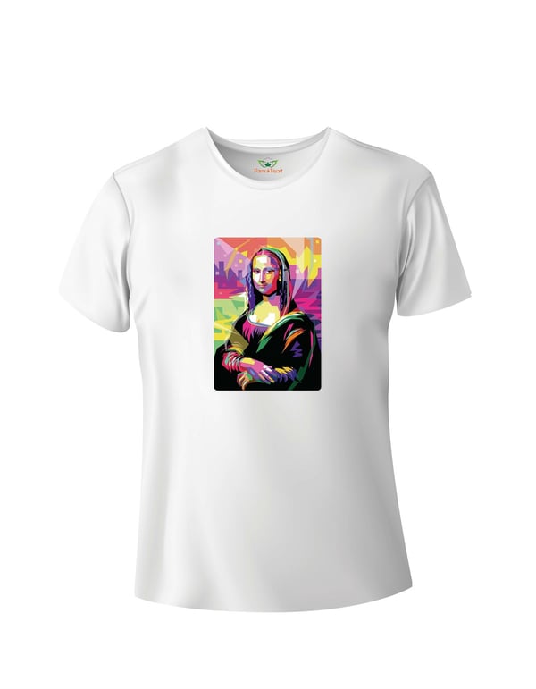 Sketch Monalisa Baskılı Basic Tshirt