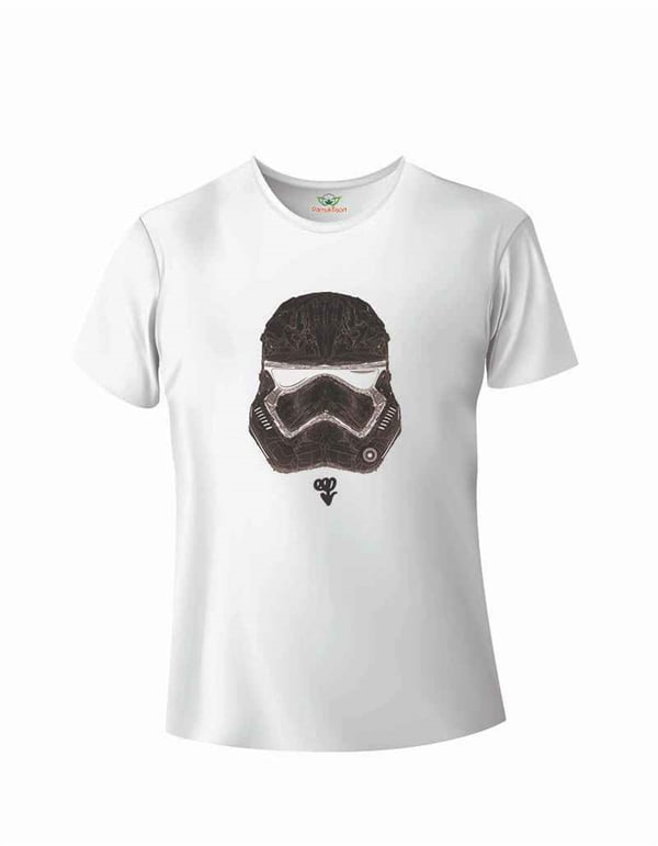 Soldier Star-Wars Desen Baskılı Basic Tshirt