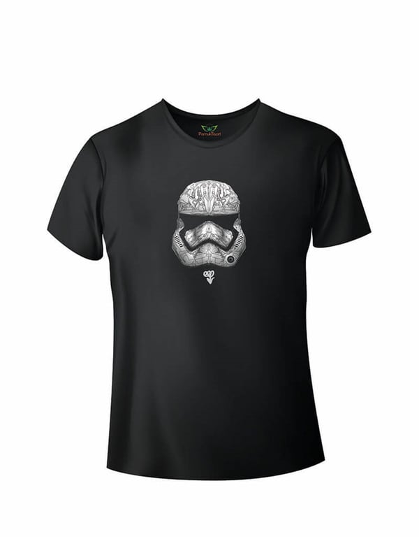 Soldier Star-Wars Desen Baskılı Basic Tshirt