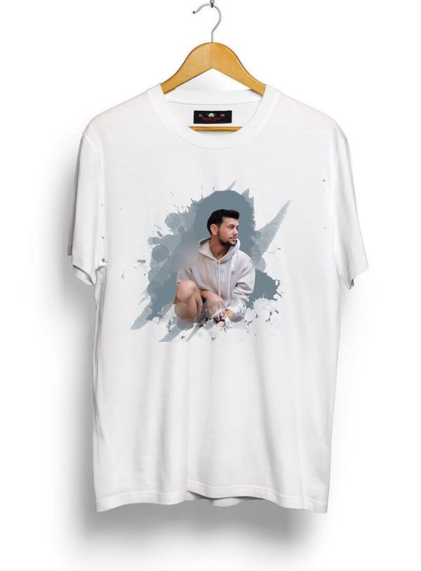 Sulu Boya Tasarımlı Özel Baskılar 55 Oversize Kalıp T-shirt Teknobutik.com'da