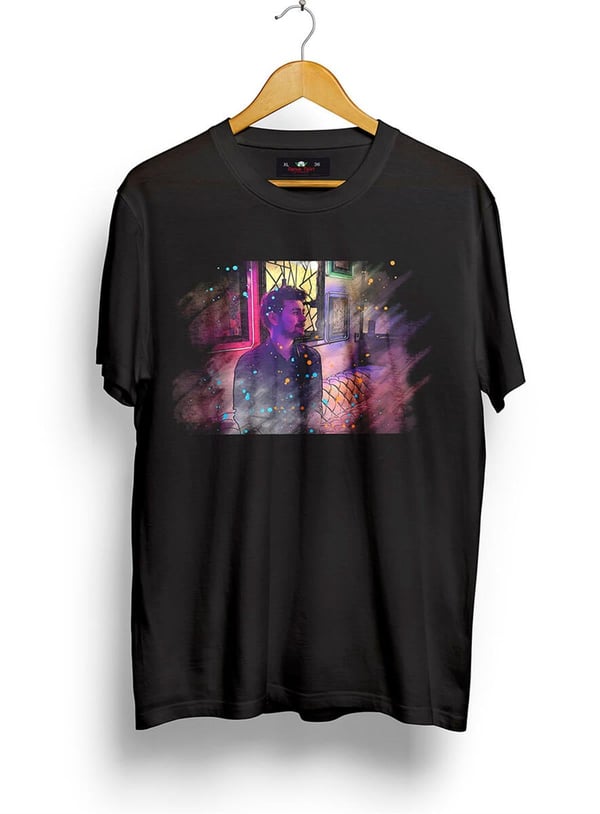 Sulu Boya Tasarımlı Özel Baskılar 57 Oversize Kalıp T-shirt Teknobutik.com'da