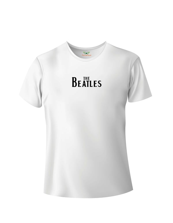 The Beatles Basklı Basic Tshirt