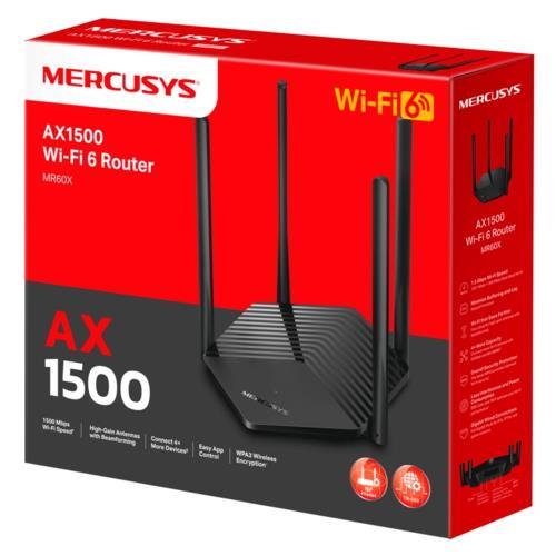 TP-Link Mercusys MR60X AX1500 Dual-Band Wi-Fi 6 Router Teknobutik.com'da
