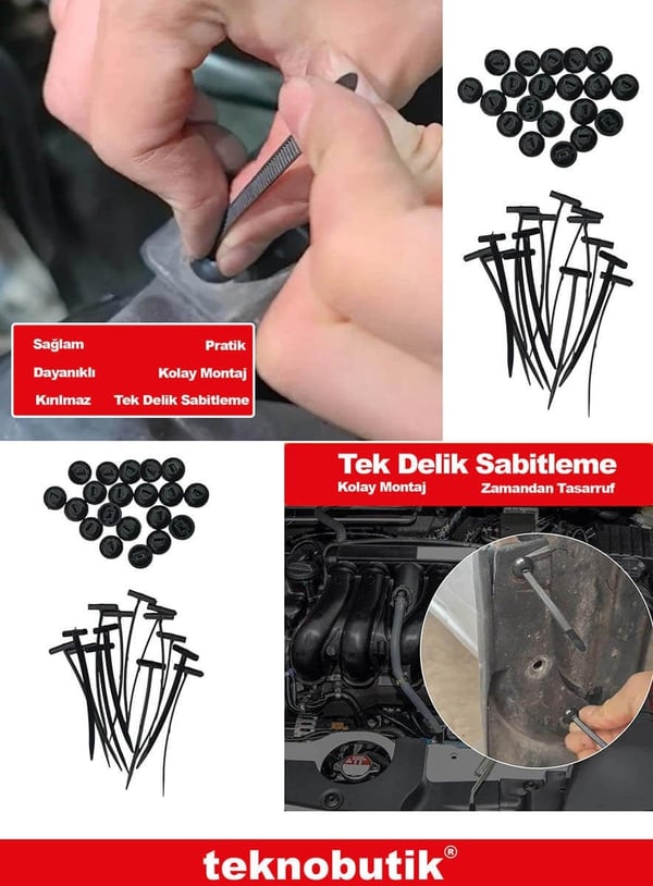 Yeni Nesil Çok Amaçlı Cırtlı Sihirli Tamir Klipsi Teknobutik.com'da