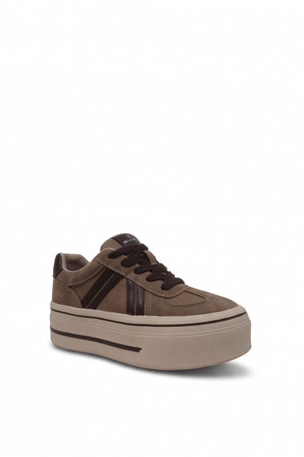 Evoll 1127 Kadın Sneakers Ayakkabı Bej
