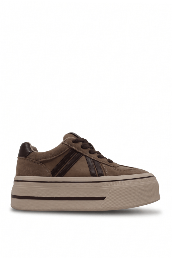 Evoll 1127 Kadın Sneakers Ayakkabı Bej