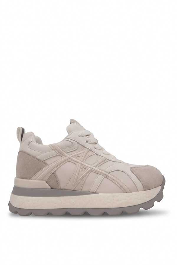 Ewoll 1106 Gizli Topuk Kadın Sneakers Ayakkabı Beyaz