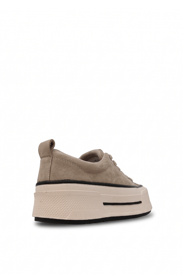 Ewoll 1109 Kadın Sneakers Ayakkabı Bej