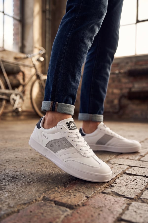 Kappa 1077 Erkek Sneaker Ayakkabı Beyaz - Siyah