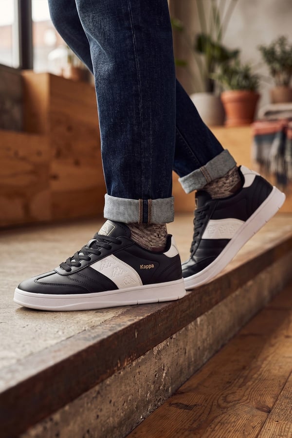 Kappa 1077 Erkek Sneaker Ayakkabı Siyah -Beyaz