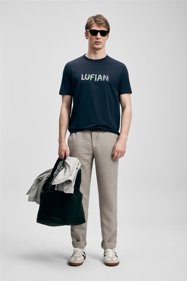 Lufian 111020317 Surge Erkek Tişört Lacivert