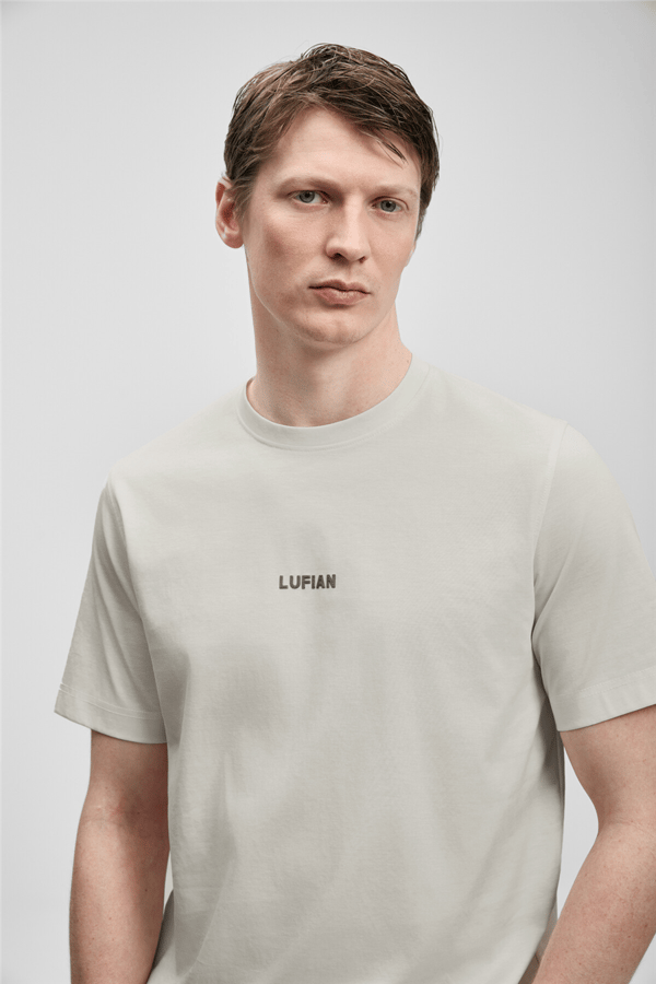 Lufian 111020322 Marcus Erkek Tişört Taş