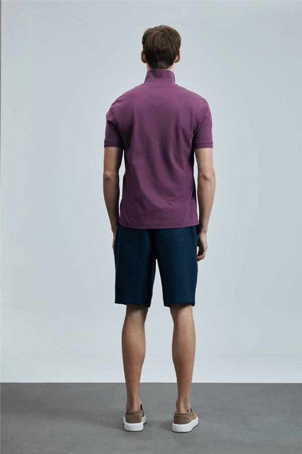 Lufian 111040206 Laon Erkek Polo Tişört Bordo
