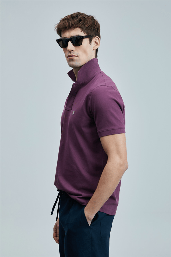 Lufian 111040206 Laon Erkek Polo Tişört Bordo