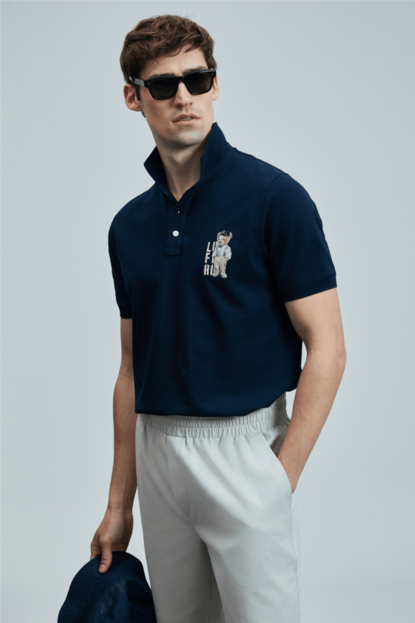 Lufian 111040220 Best Erkek Polo Tişört Lacivert