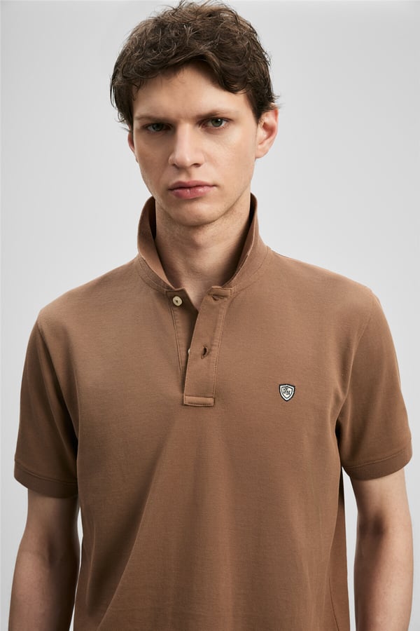 Lufian 111040230 Laon Erkek Polo Tişört Tarçın