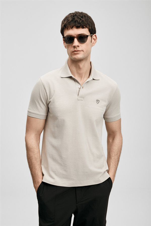 Lufian 111040230 Laon Erkek Polo Tişört Taş