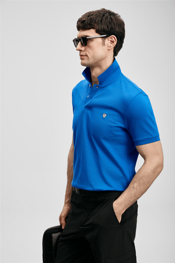 Lufian 111040230 Laon Erkek Polo Tişört Saks
