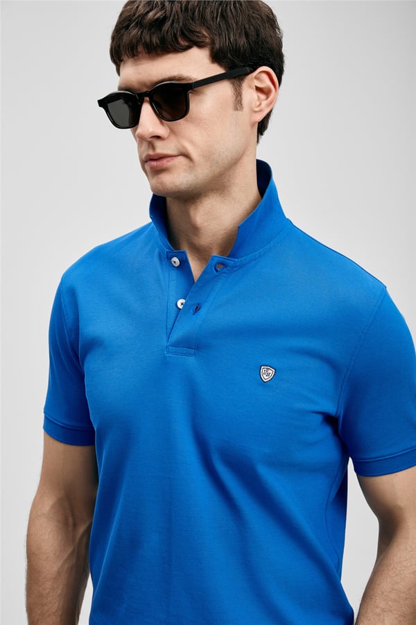 Lufian 111040230 Laon Erkek Polo Tişört Saks