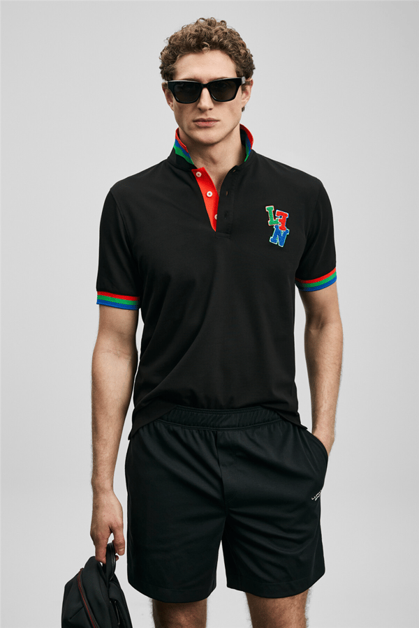 Lufian 111040231 Fun Erkek Polo Tişört Siyah