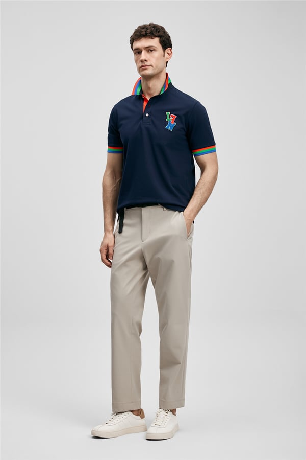 Lufian 111040231 Fun Erkek Polo Tişört Lacivert