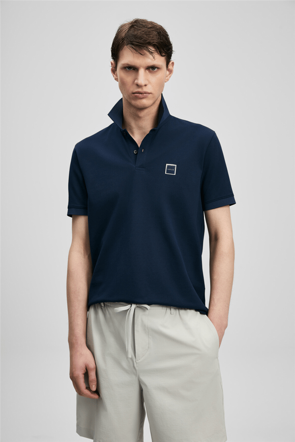 Lufian 111040233 Carter Erkek Polo Tişört Lacivert
