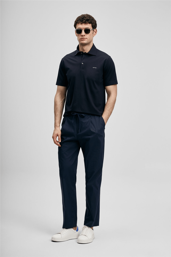 Lufian 111040234 Hudson Erkek Polo Tişört Lacivert