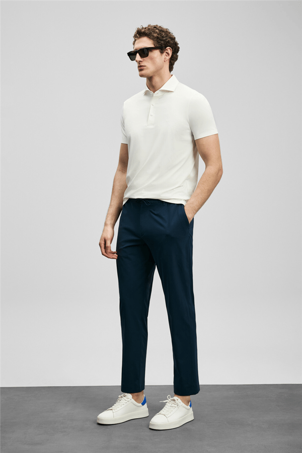 Lufian 111040240 Spencer Erkek Polo Tişört Beyaz