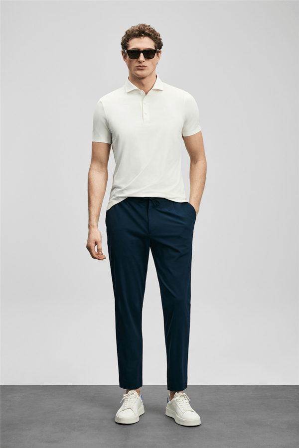 Lufian 111040240 Spencer Erkek Polo Tişört Beyaz