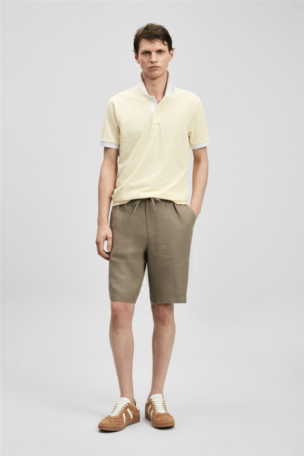 Lufian 111040248 Landon Erkek Polo Tişört Sarı