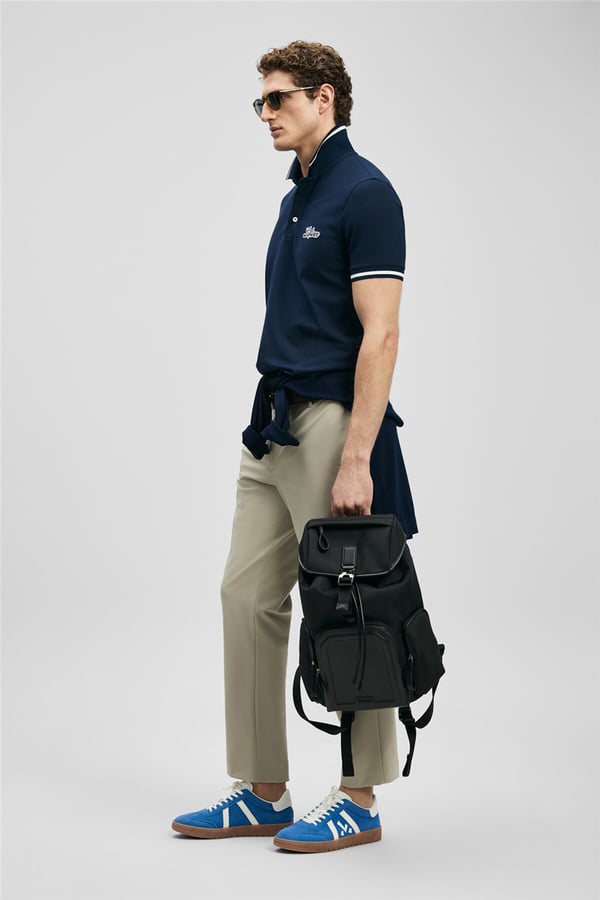 Lufian 111040249 Artos Erkek Polo Tişört Lacivert