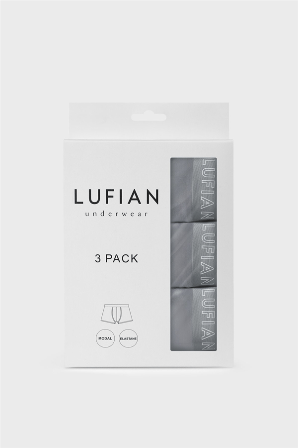 Lufian 111080035 Mark 3 Adet Erkek  Boxer Açık Gri