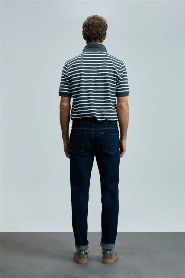 Lufian 111200186 Frencesco Erkek Denim Pantolon Mavi