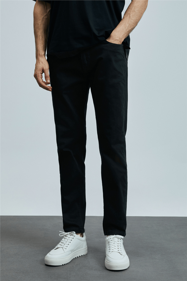 Lufian 111200206 Anton Erkek Denim Pantolon Siyah