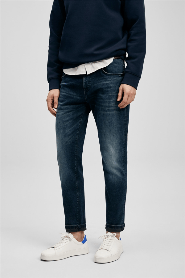 Lufian 111200222 Benedic Erkek Denim Pantolon Koyu Lacivert