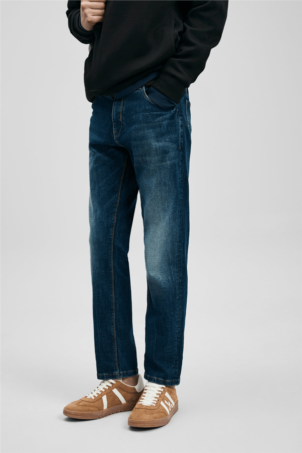 Lufian 111200223 Alex Erkek Denim Pantolon İndigo