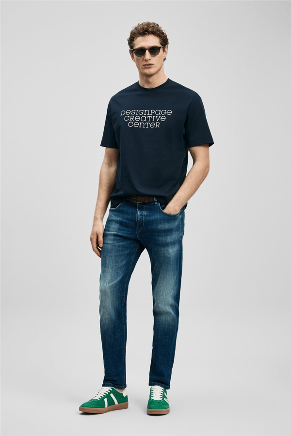 Lufian 111200224 Miguel Erkek Denim Pantolon İndigo