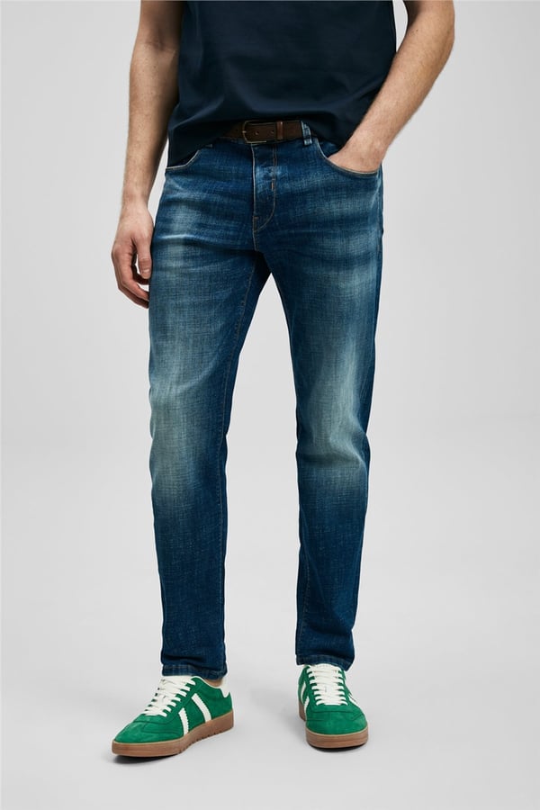 Lufian 111200224 Miguel Erkek Denim Pantolon İndigo